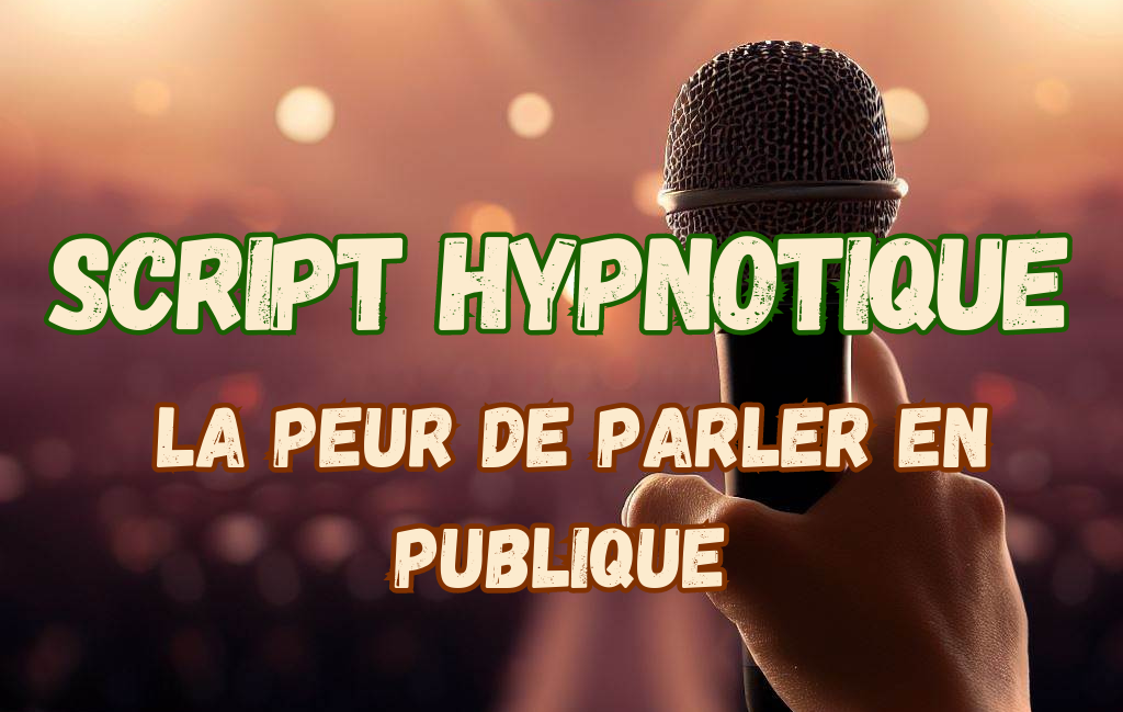 Script hypnose – peur de parler en publique